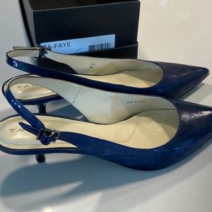 Tahari sling- back kitten heel